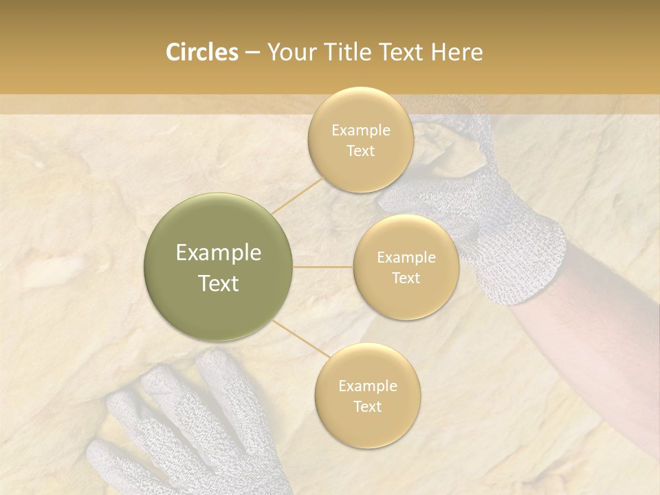 A Man Working On A Wall With A Hammer PowerPoint Template