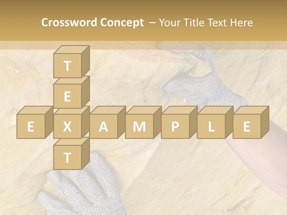 A Man Working On A Wall With A Hammer PowerPoint Template