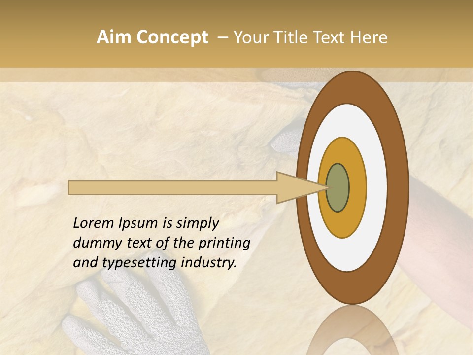 A Man Working On A Wall With A Hammer PowerPoint Template