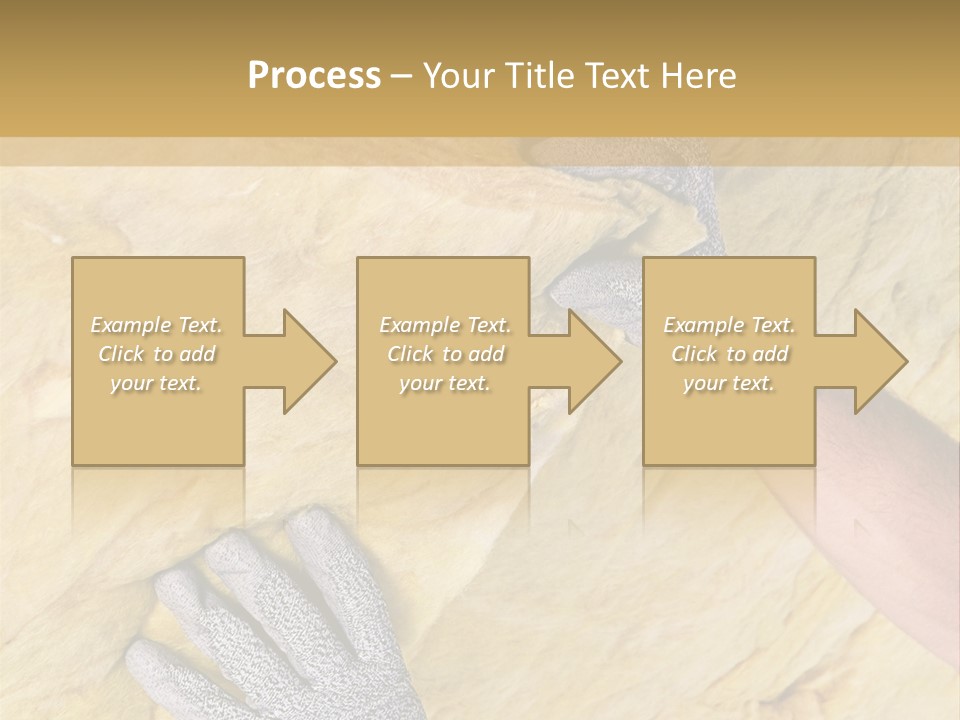 A Man Working On A Wall With A Hammer PowerPoint Template