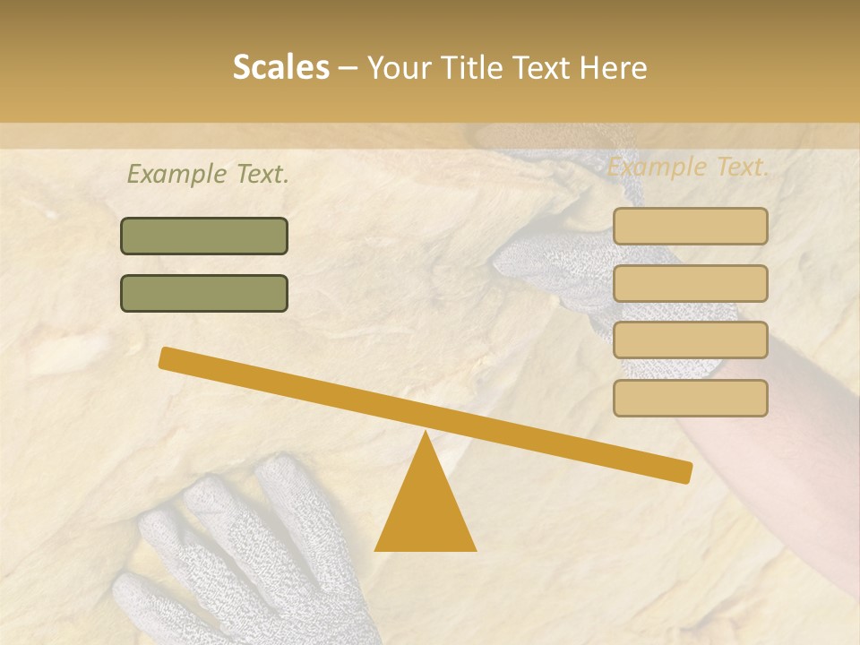 A Man Working On A Wall With A Hammer PowerPoint Template