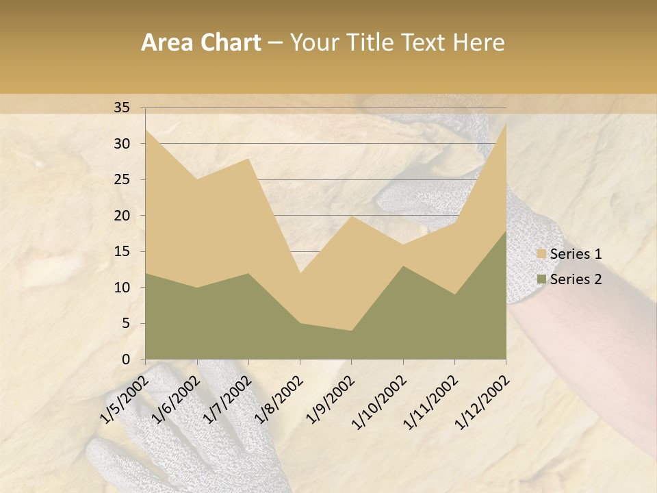 A Man Working On A Wall With A Hammer PowerPoint Template