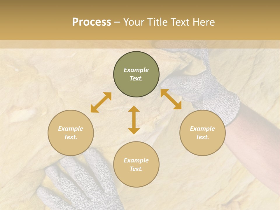 A Man Working On A Wall With A Hammer PowerPoint Template