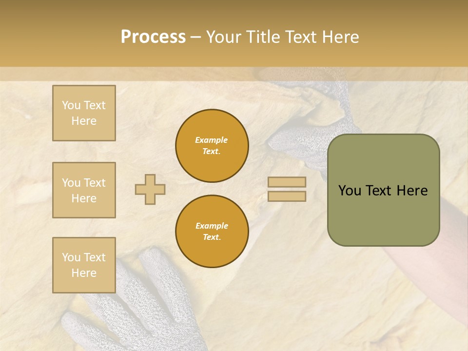 A Man Working On A Wall With A Hammer PowerPoint Template