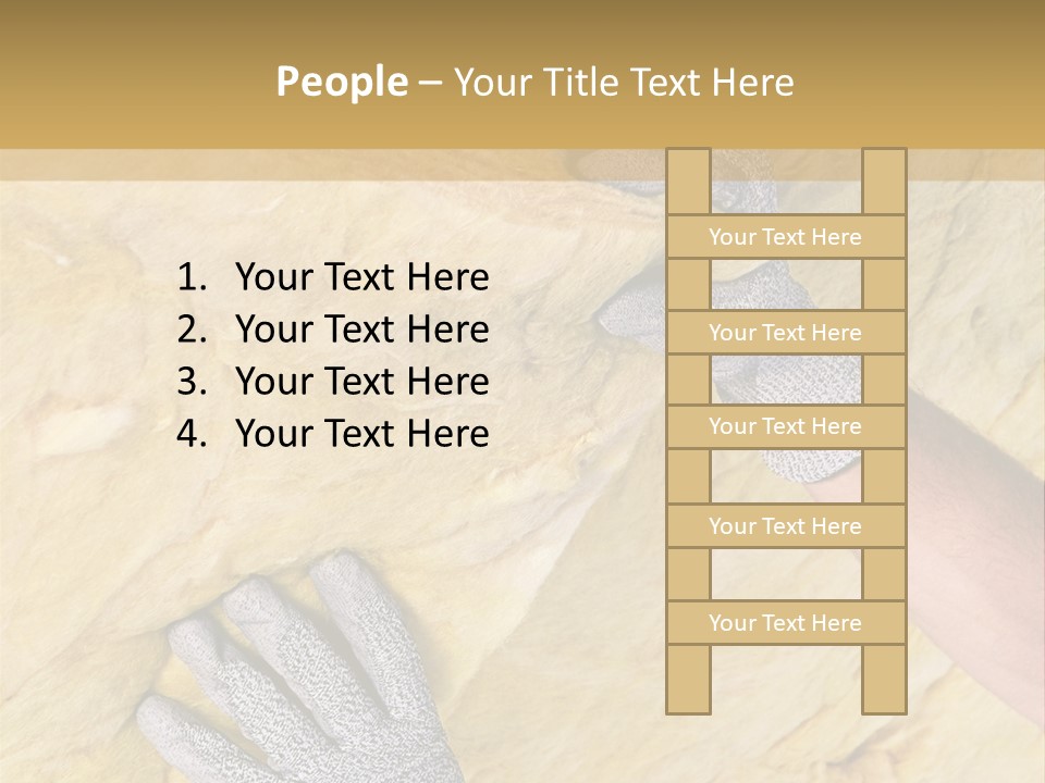 A Man Working On A Wall With A Hammer PowerPoint Template