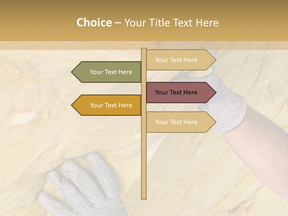 A Man Working On A Wall With A Hammer PowerPoint Template