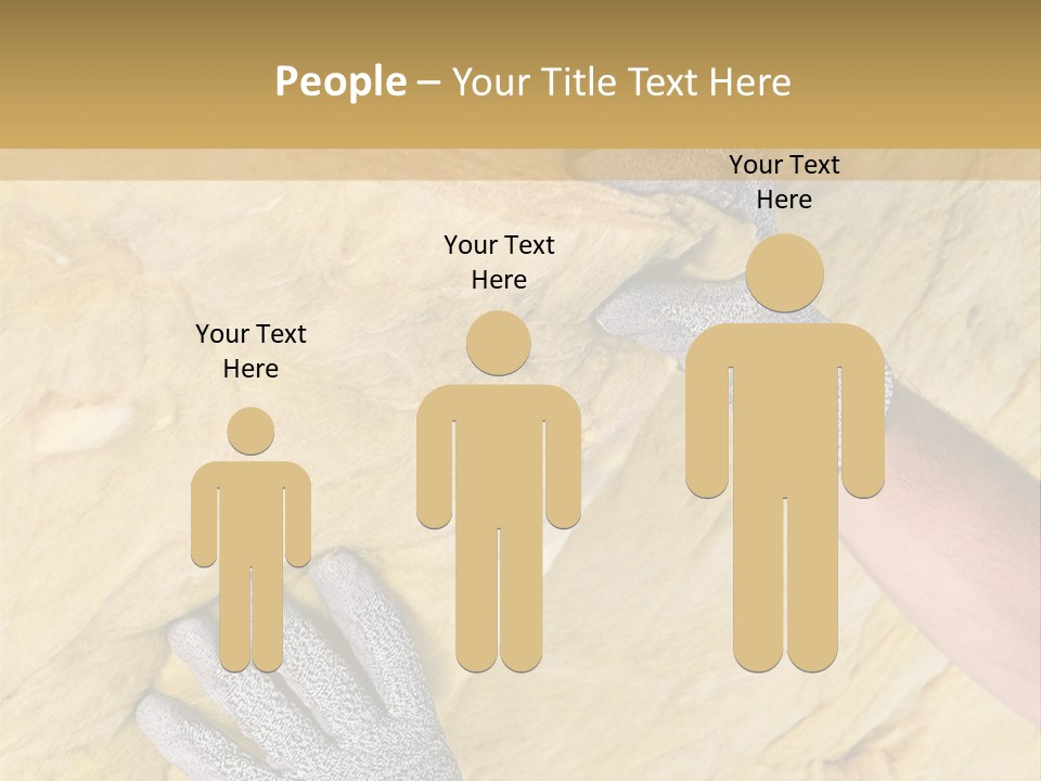 A Man Working On A Wall With A Hammer PowerPoint Template