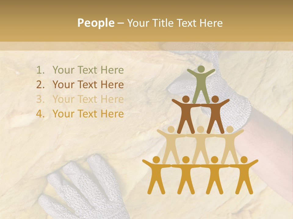 A Man Working On A Wall With A Hammer PowerPoint Template