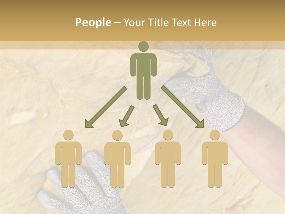 A Man Working On A Wall With A Hammer PowerPoint Template