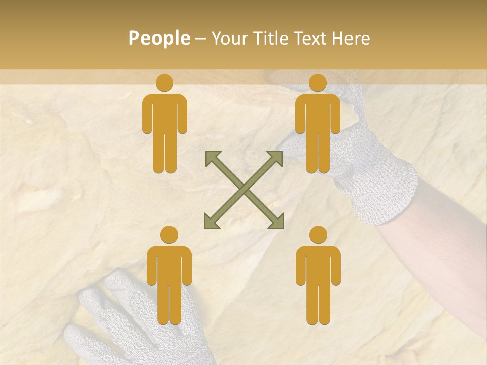 A Man Working On A Wall With A Hammer PowerPoint Template