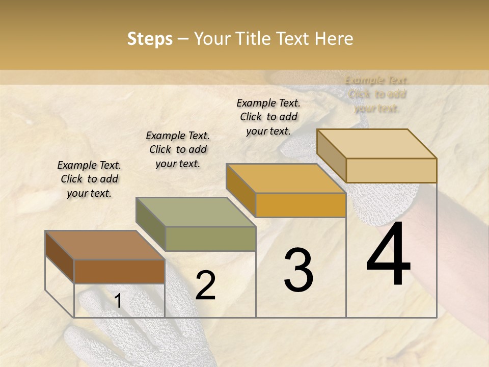 A Man Working On A Wall With A Hammer PowerPoint Template
