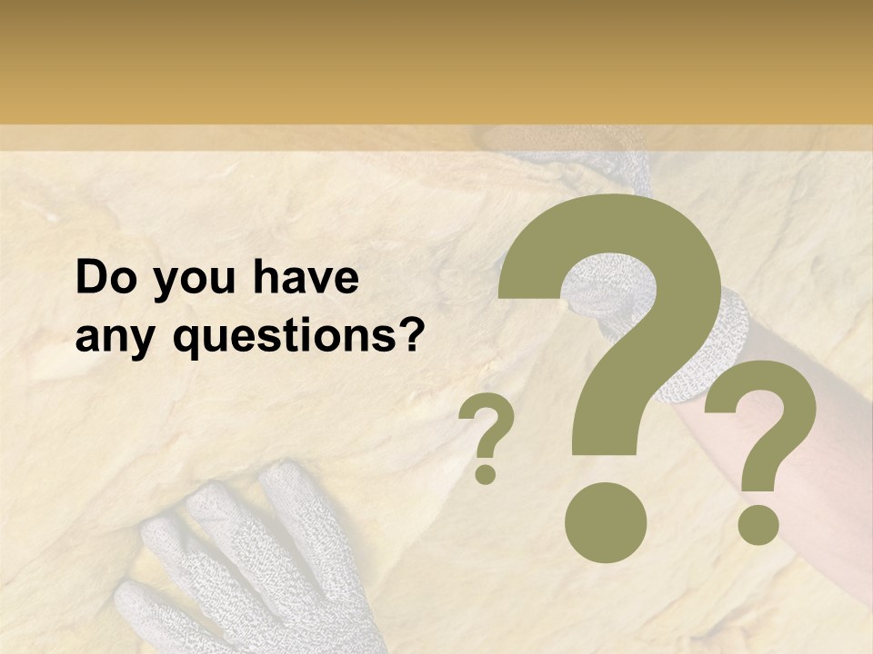 A Man Working On A Wall With A Hammer PowerPoint Template