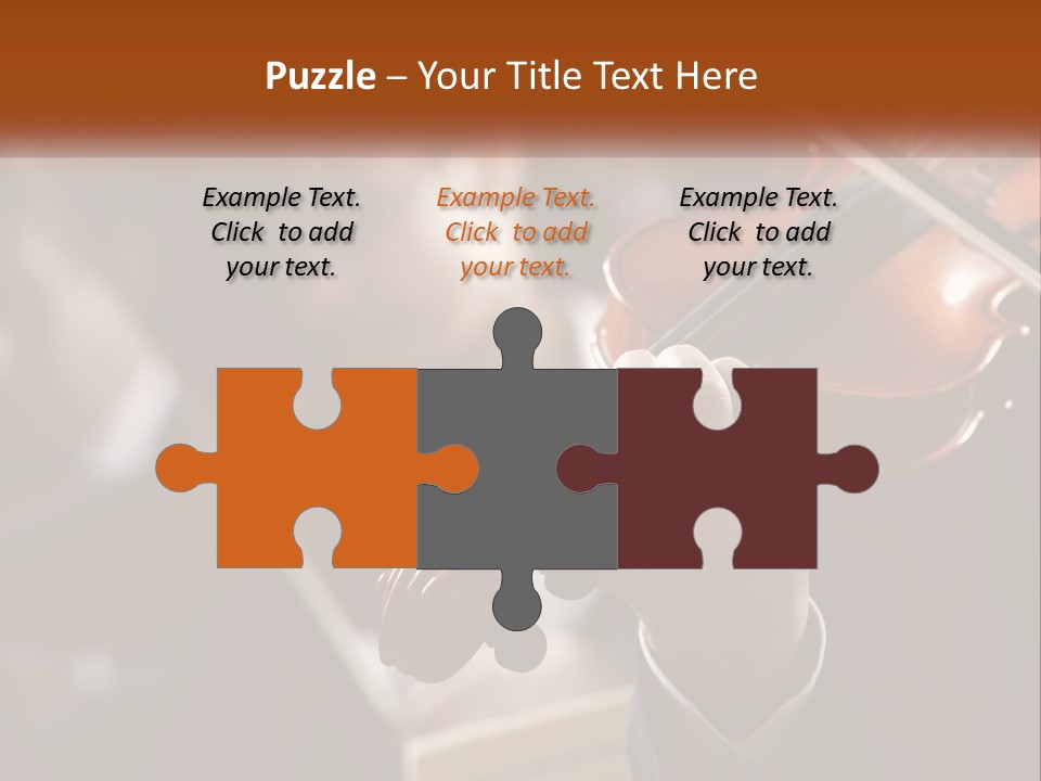 A Person Holding A Violin In Front Of A Group Of People PowerPoint Template