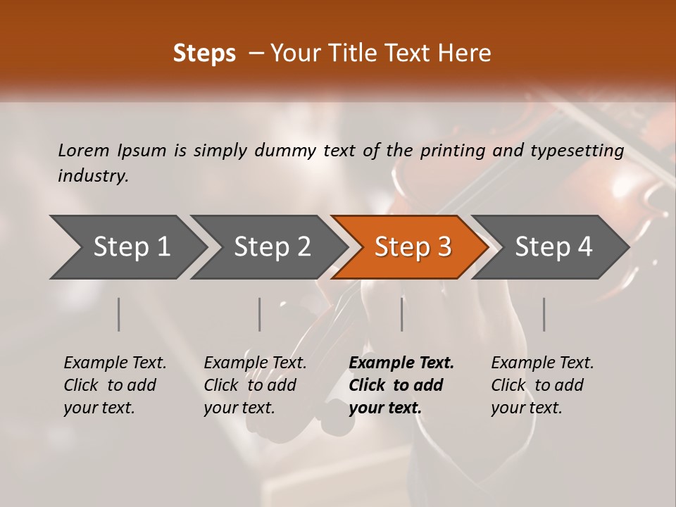 A Person Holding A Violin In Front Of A Group Of People PowerPoint Template