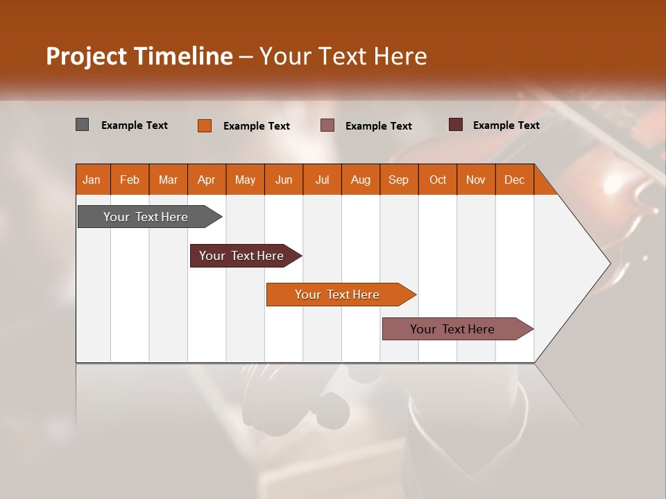 A Person Holding A Violin In Front Of A Group Of People PowerPoint Template