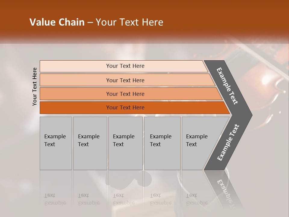 A Person Holding A Violin In Front Of A Group Of People PowerPoint Template