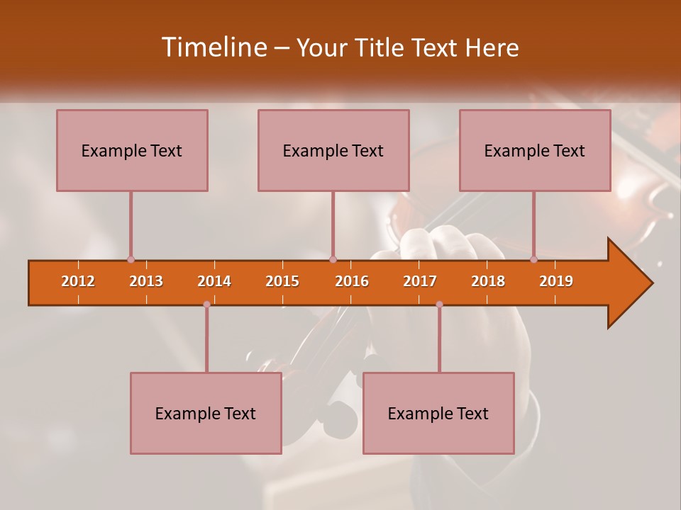 A Person Holding A Violin In Front Of A Group Of People PowerPoint Template