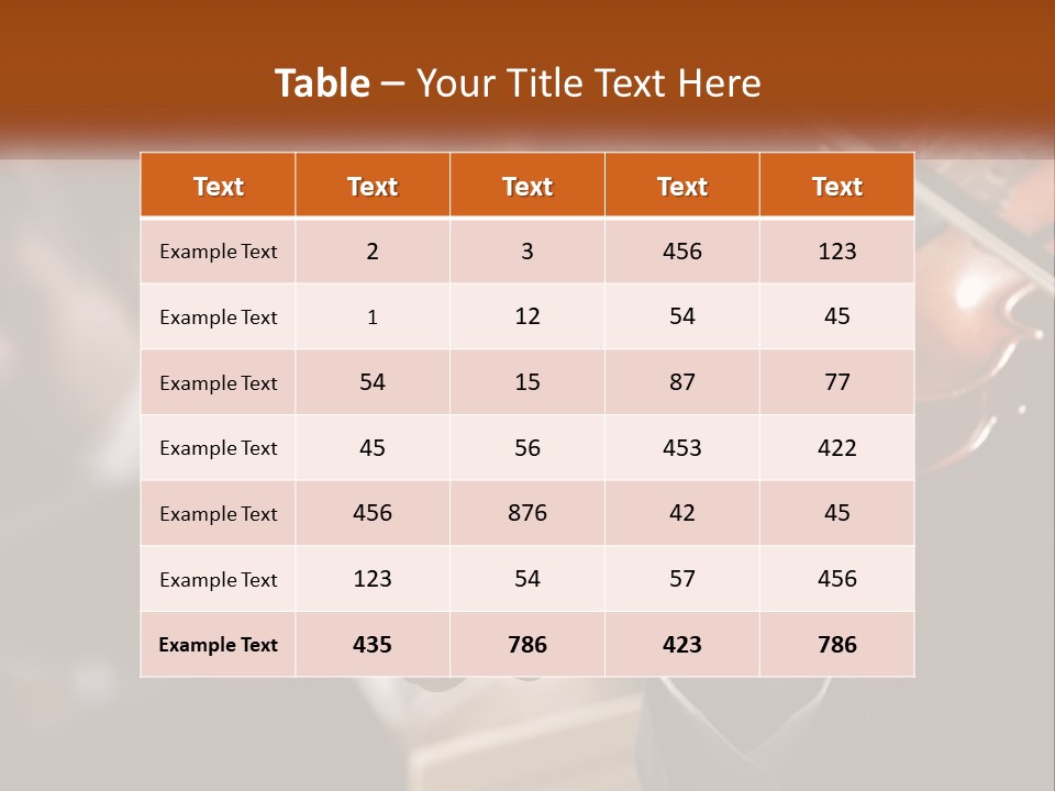 A Person Holding A Violin In Front Of A Group Of People PowerPoint Template