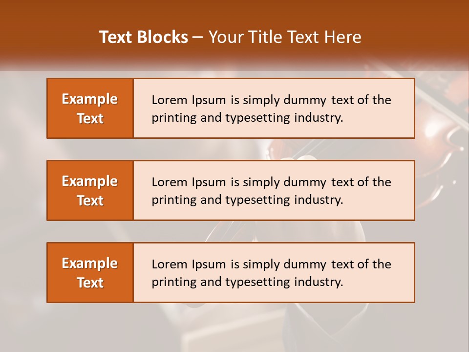 A Person Holding A Violin In Front Of A Group Of People PowerPoint Template
