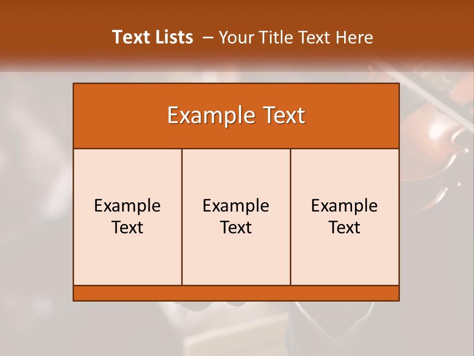 A Person Holding A Violin In Front Of A Group Of People PowerPoint Template