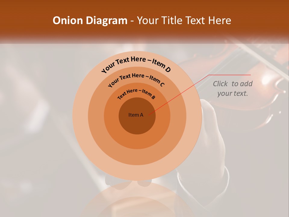 A Person Holding A Violin In Front Of A Group Of People PowerPoint Template