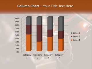 A Person Holding A Violin In Front Of A Group Of People PowerPoint Template
