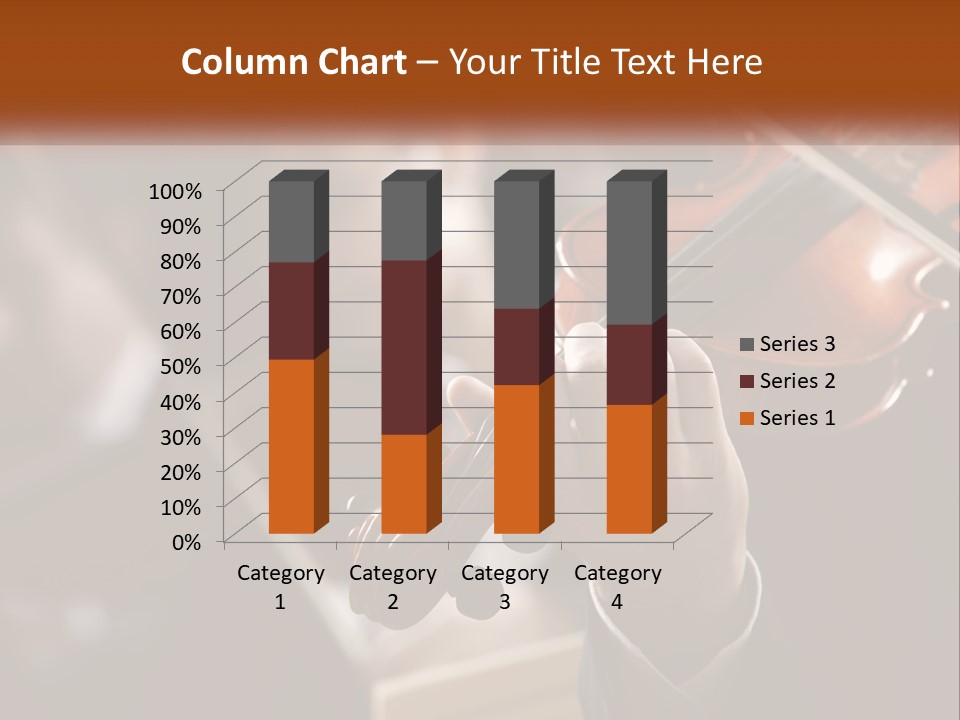 A Person Holding A Violin In Front Of A Group Of People PowerPoint Template
