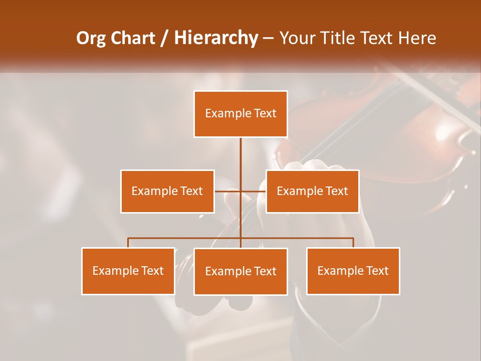 A Person Holding A Violin In Front Of A Group Of People PowerPoint Template