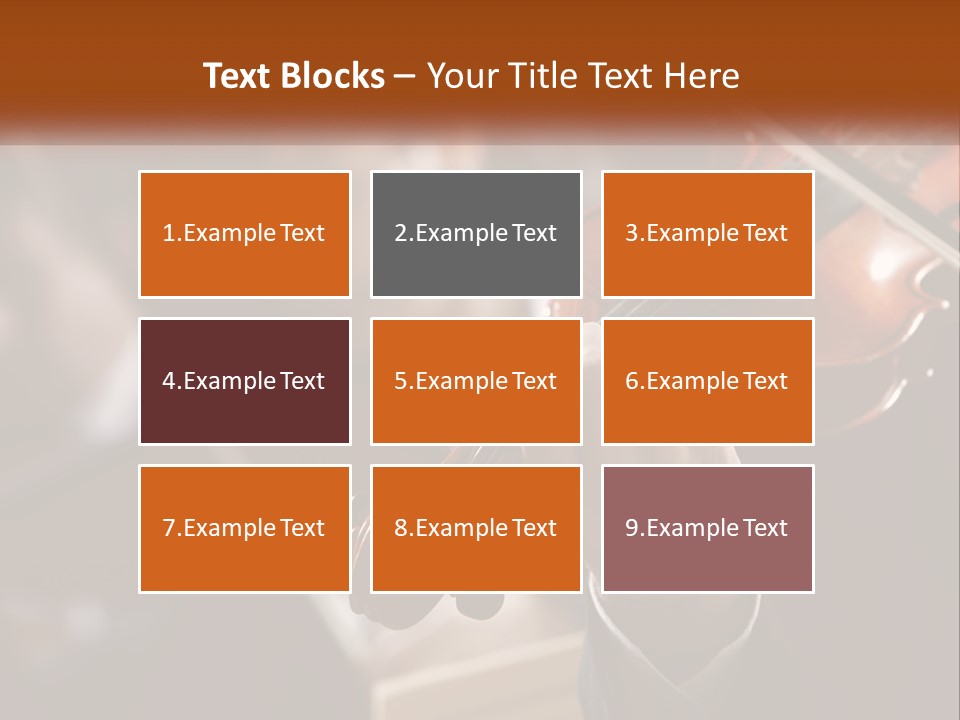 A Person Holding A Violin In Front Of A Group Of People PowerPoint Template