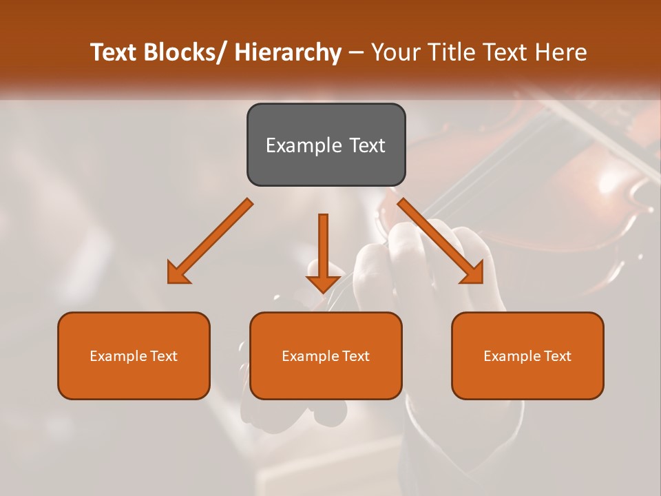 A Person Holding A Violin In Front Of A Group Of People PowerPoint Template