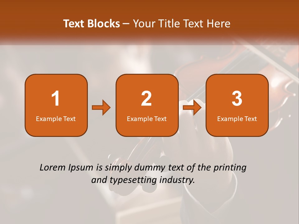 A Person Holding A Violin In Front Of A Group Of People PowerPoint Template