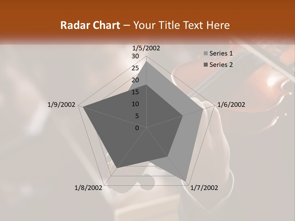 A Person Holding A Violin In Front Of A Group Of People PowerPoint Template