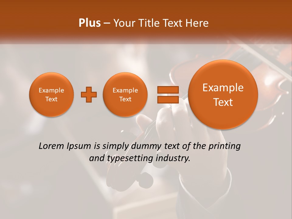 A Person Holding A Violin In Front Of A Group Of People PowerPoint Template
