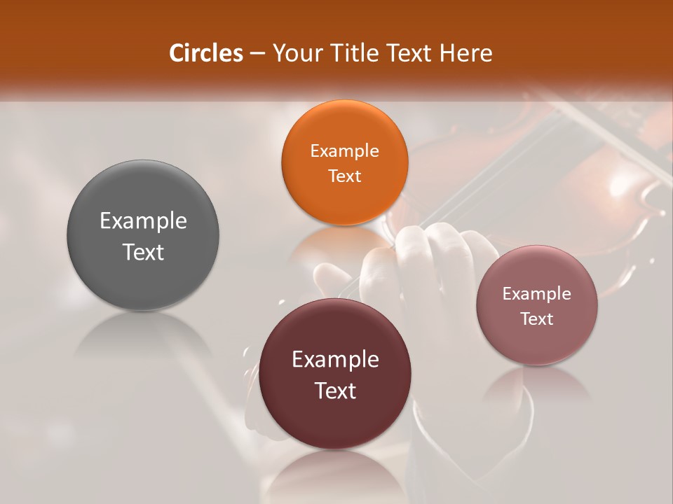 A Person Holding A Violin In Front Of A Group Of People PowerPoint Template