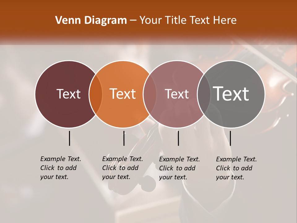 A Person Holding A Violin In Front Of A Group Of People PowerPoint Template