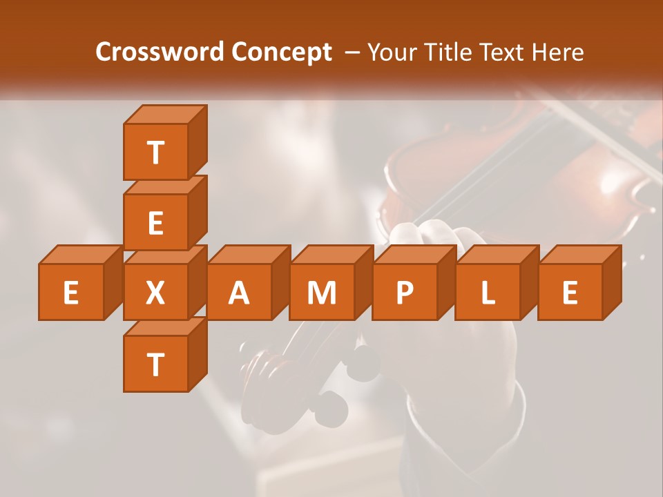 A Person Holding A Violin In Front Of A Group Of People PowerPoint Template