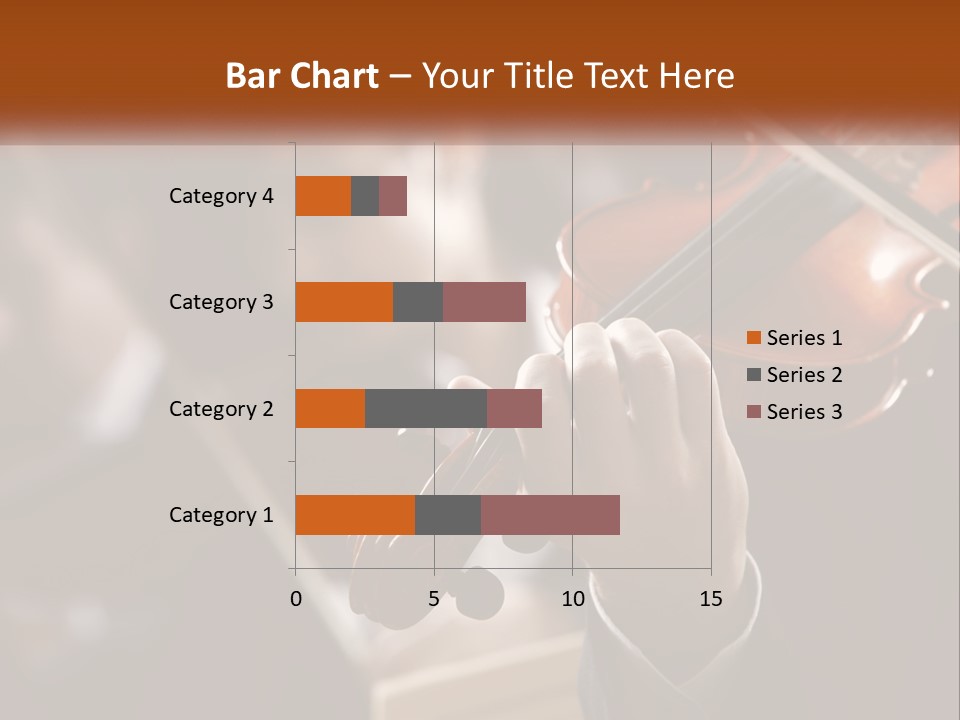 A Person Holding A Violin In Front Of A Group Of People PowerPoint Template