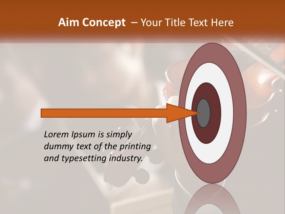 A Person Holding A Violin In Front Of A Group Of People PowerPoint Template