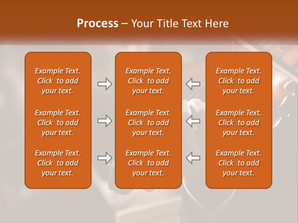 A Person Holding A Violin In Front Of A Group Of People PowerPoint Template