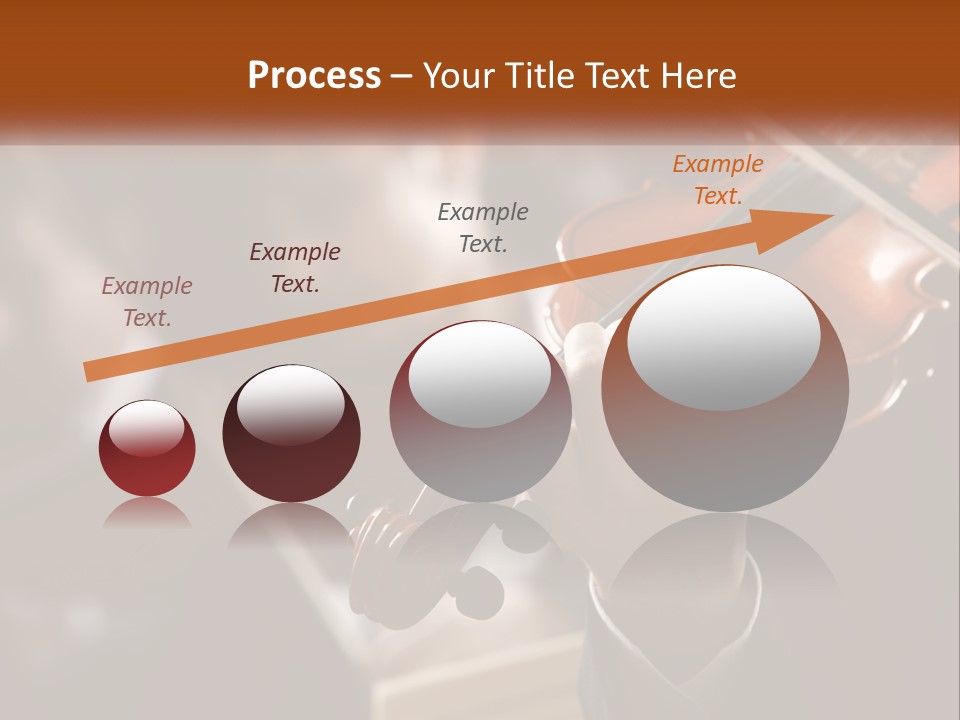 A Person Holding A Violin In Front Of A Group Of People PowerPoint Template