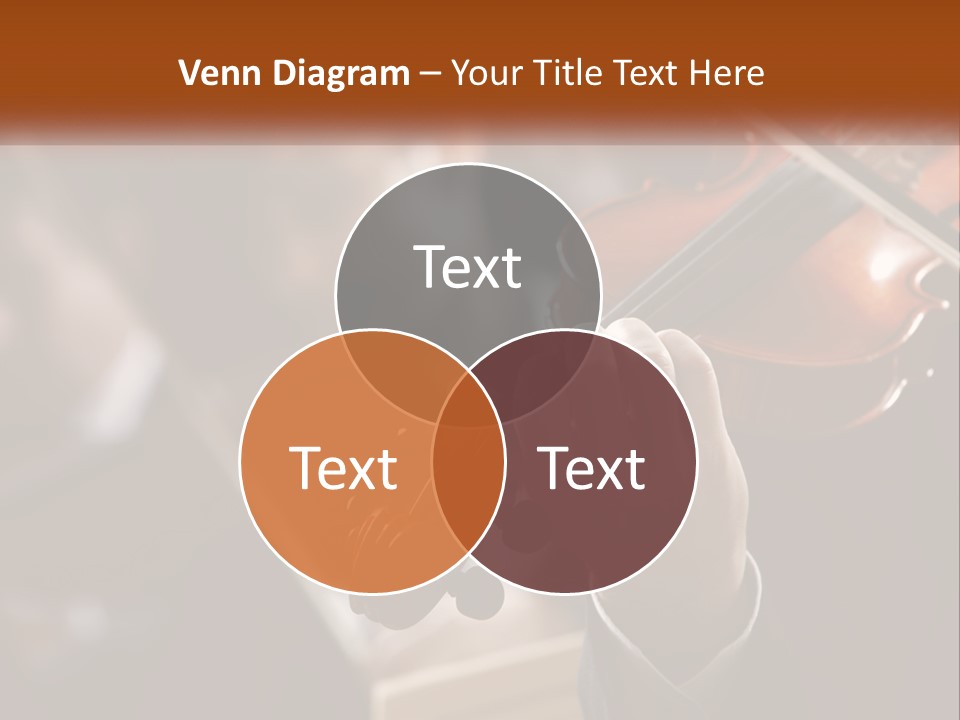 A Person Holding A Violin In Front Of A Group Of People PowerPoint Template