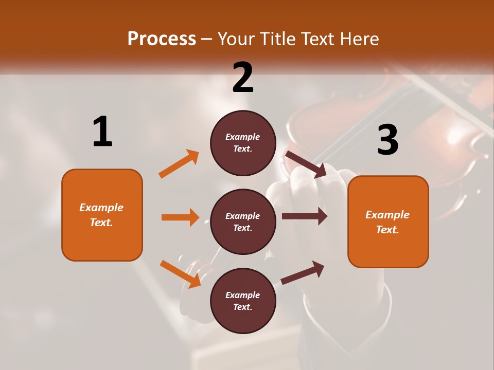 A Person Holding A Violin In Front Of A Group Of People PowerPoint Template