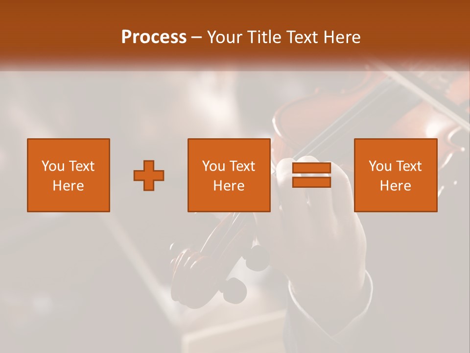 A Person Holding A Violin In Front Of A Group Of People PowerPoint Template