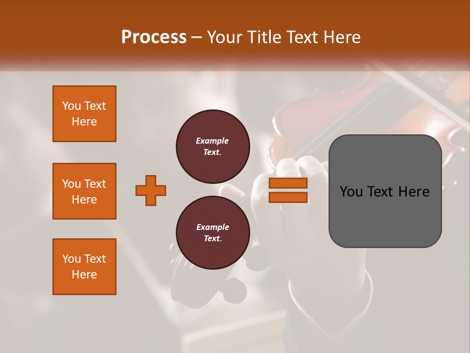 A Person Holding A Violin In Front Of A Group Of People PowerPoint Template