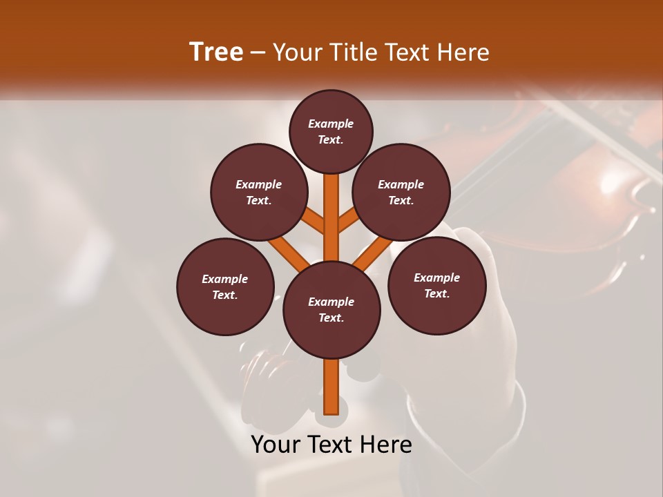 A Person Holding A Violin In Front Of A Group Of People PowerPoint Template