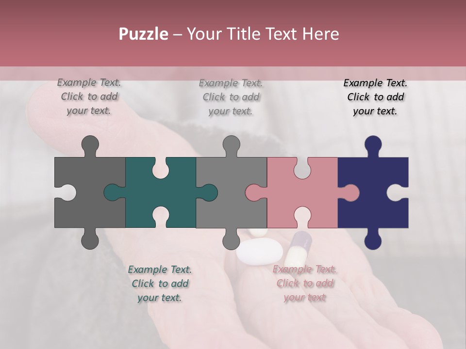 A Person Holding A Pill Pill In Their Hand PowerPoint Template