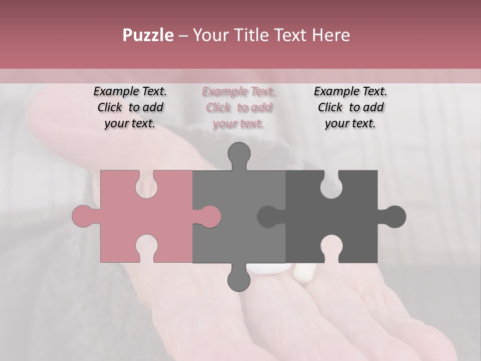 A Person Holding A Pill Pill In Their Hand PowerPoint Template