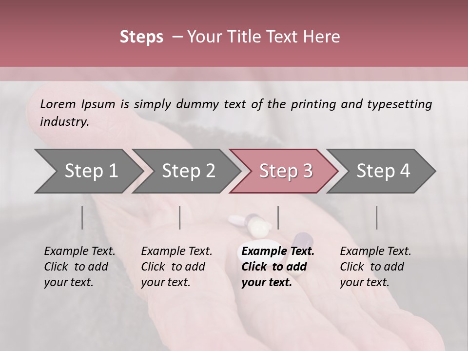 A Person Holding A Pill Pill In Their Hand PowerPoint Template