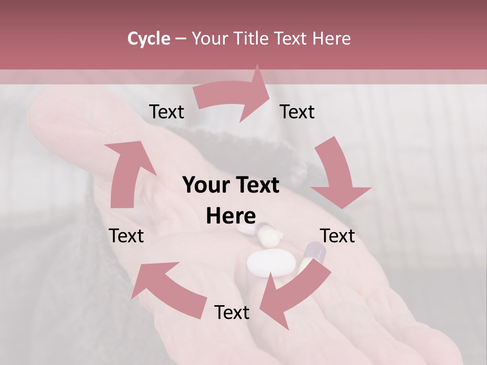 A Person Holding A Pill Pill In Their Hand PowerPoint Template