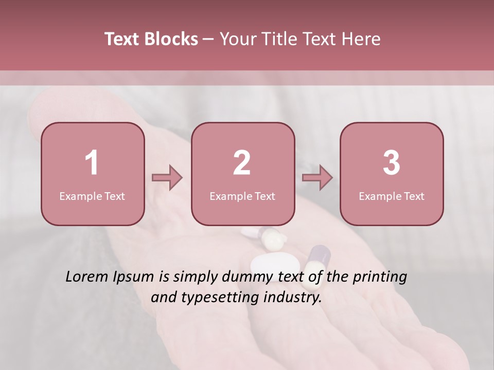 A Person Holding A Pill Pill In Their Hand PowerPoint Template
